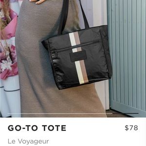 NWT Aloha Collection Voyaguer Go To Tote black and cream purse